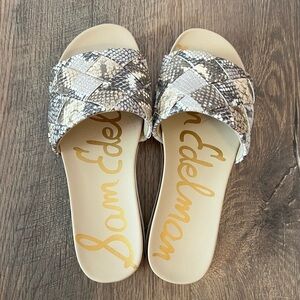 Sam Edelman Women's Adaley Sport Sandal Snake Print Size 6M New